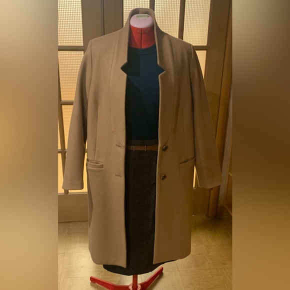 Soft-brushed oversized coat - Picture 2 of 6